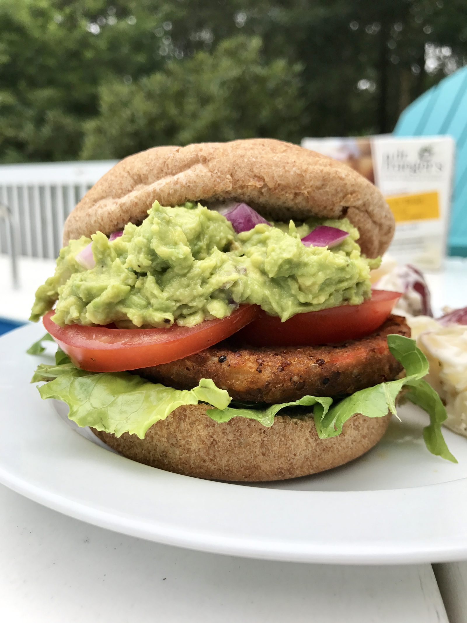 Loaded Guacamole Black Bean Quinoa Burgers Plant Based Jane