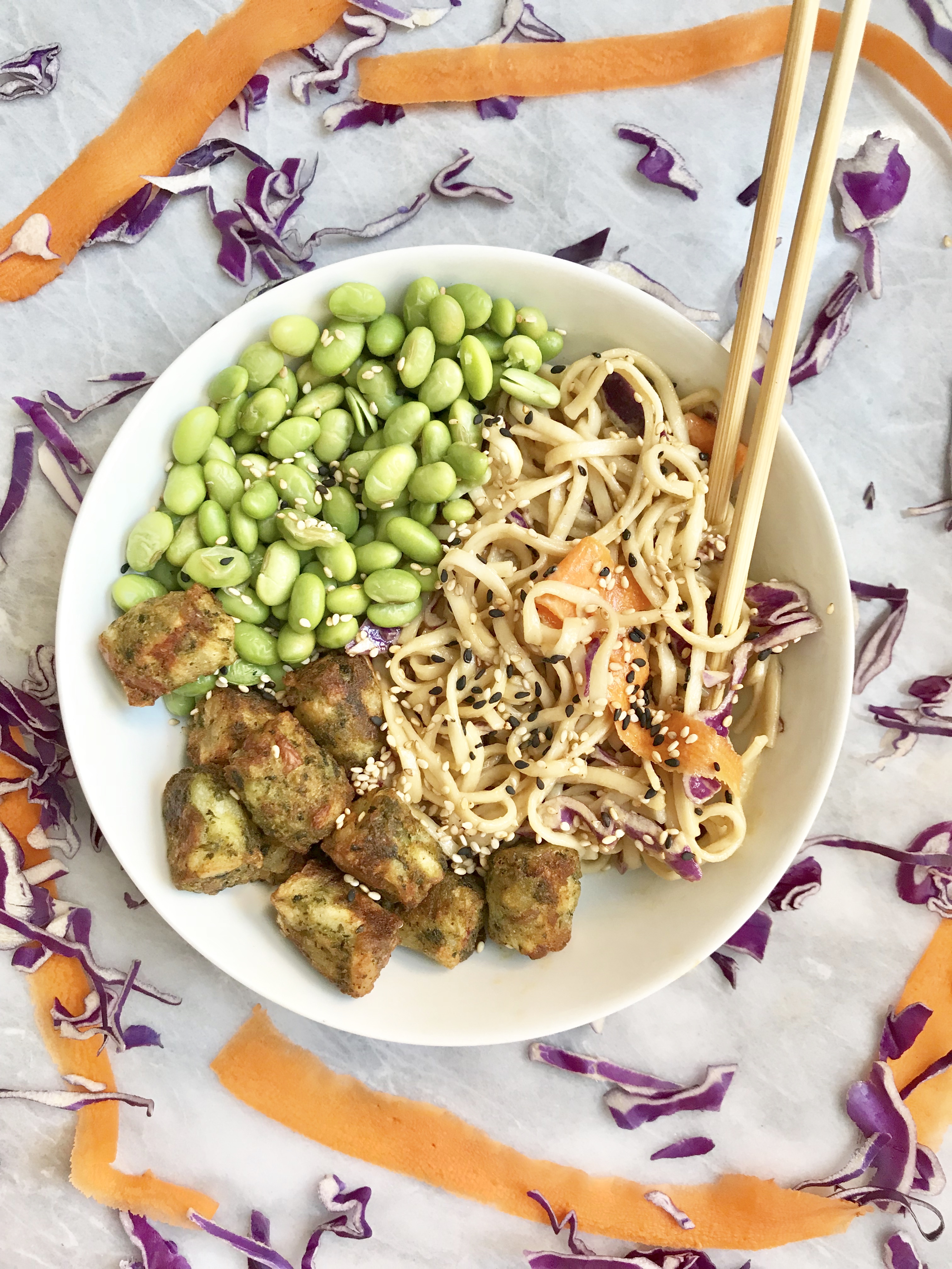 Soba Noodle Kale Puff Bowls Plant Based Jane