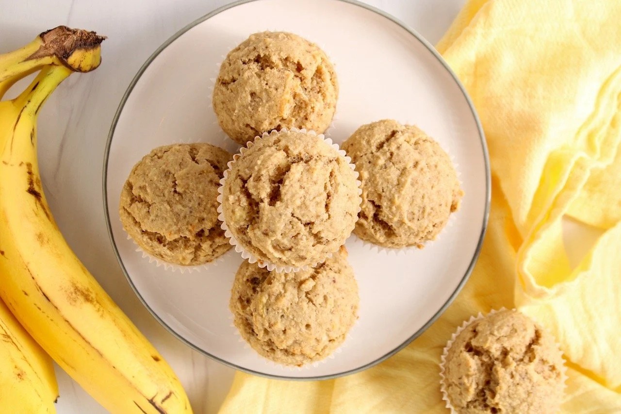 Almond Flour Banana Muffins (Vegan) Plant Based Jess
