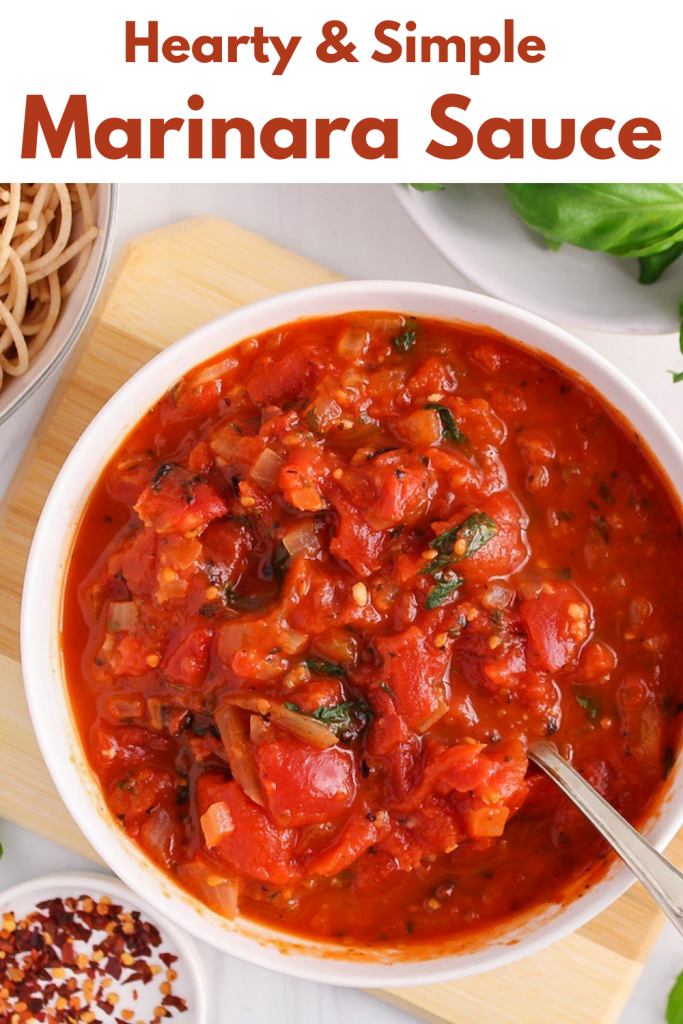 Hearty Marinara Sauce (Quick & Easy) Plant Based Jess