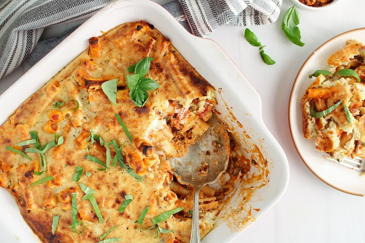 Vegan Baked Ziti with Lentils Plant Based Jess