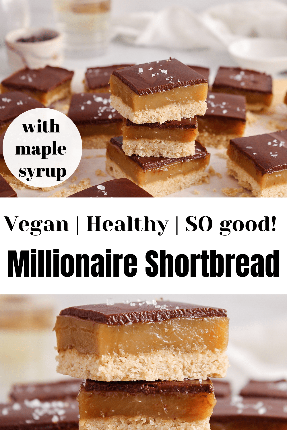 Vegan Millionaire Shortbread (without condensed milk