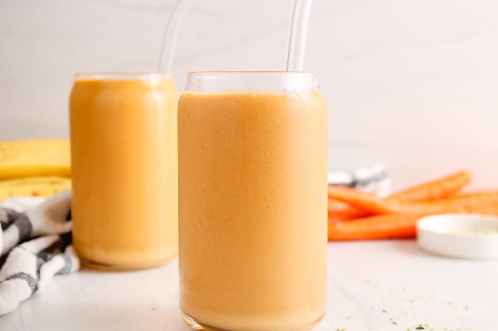 Banana Carrot Smoothie Plant Based Jess