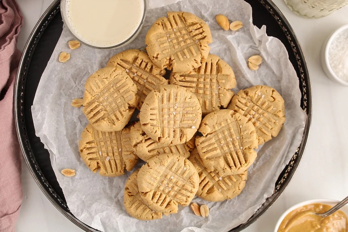 3Ingredient Almond Flour Peanut Butter Cookies Plant Based Jess