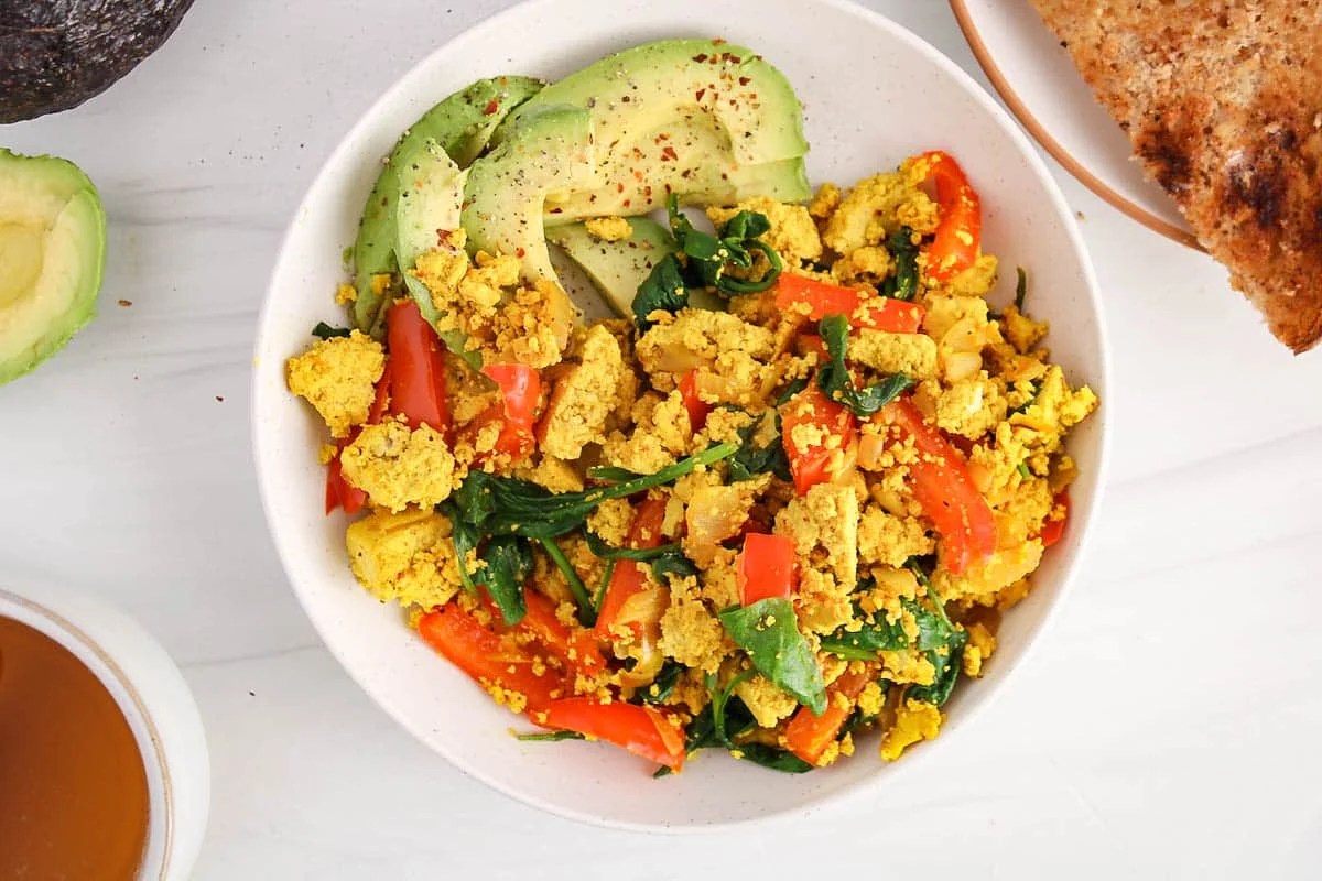 Curry Tofu Scramble Plant Based Jess