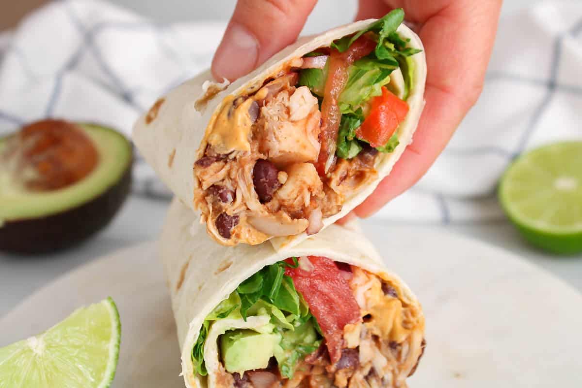 Vegan Jackfruit Wraps with Black Beans Plant Based Jess