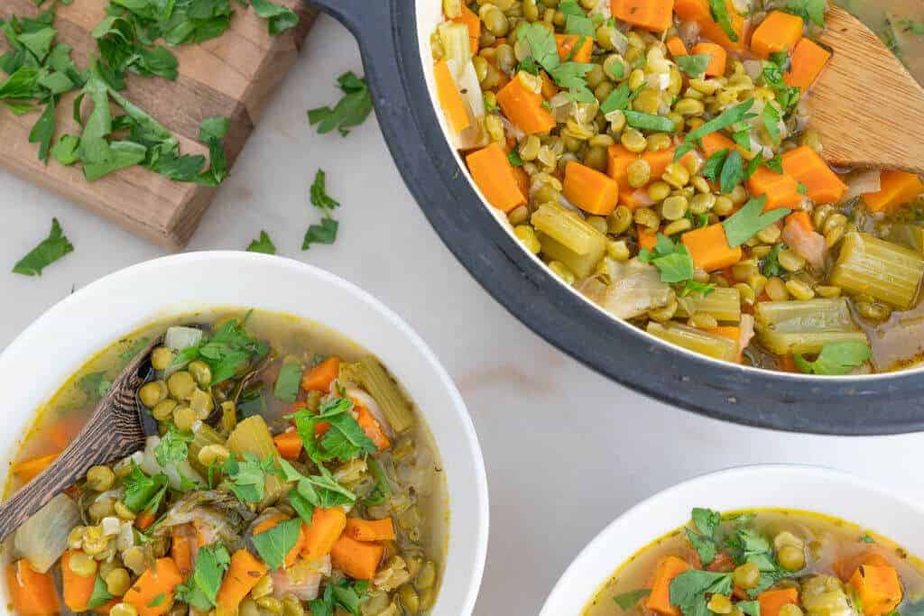 Split Pea Soup PlantBased on a Budget