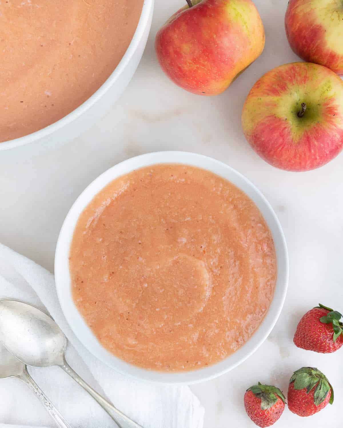 Strawberry Apple Sauce PlantBased on a Budget