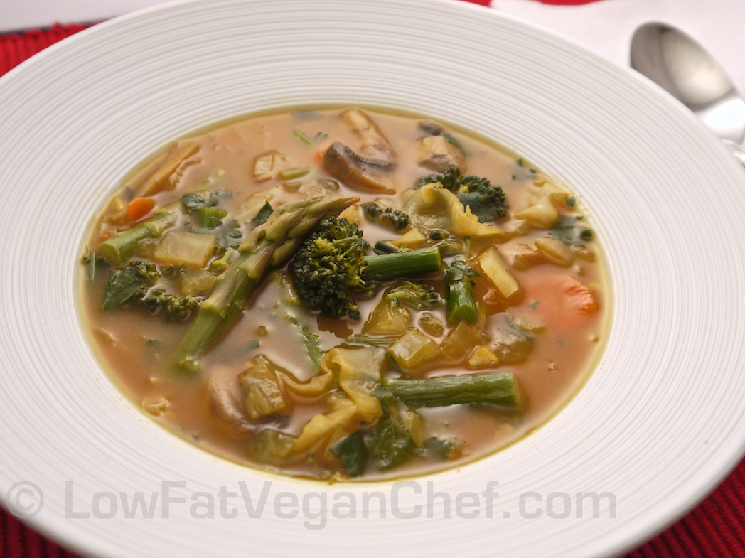 Fat Free Vegan “Clean Out The Refrigerator Fuhrman Soup” or How To Make