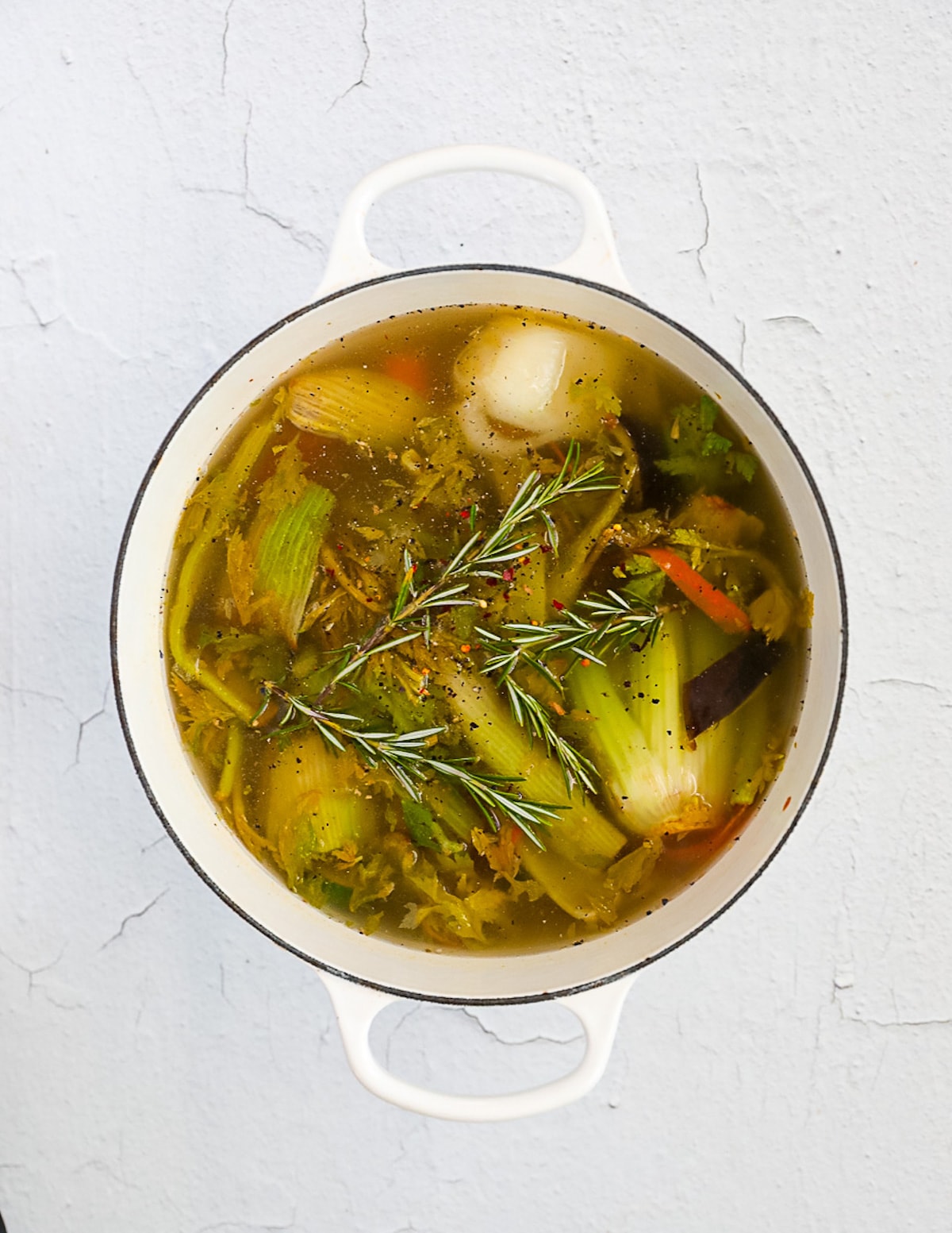 Vegetable Broth Recipe Planted in the Kitchen