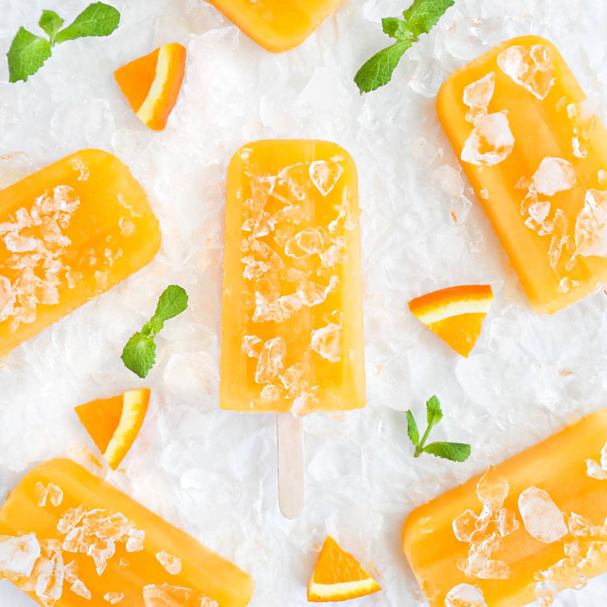 Orange Popsicles Planted in the Kitchen