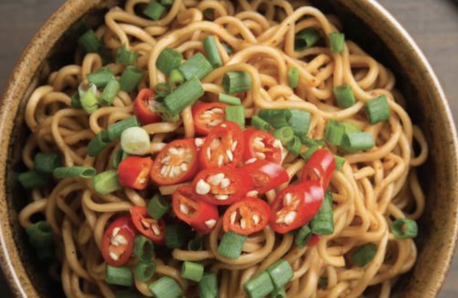 Asian Noodles with Tahini Sauce Planted Platter