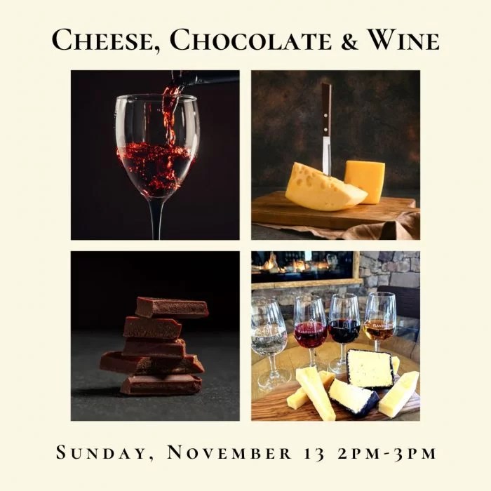 Cheese, Chocolate and Wine Tasting Planters Ridge