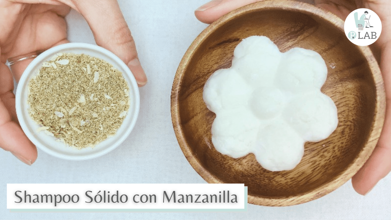 Shampoo Sólido con Manzanilla. Utilizando pocos ingredientes y fáciles