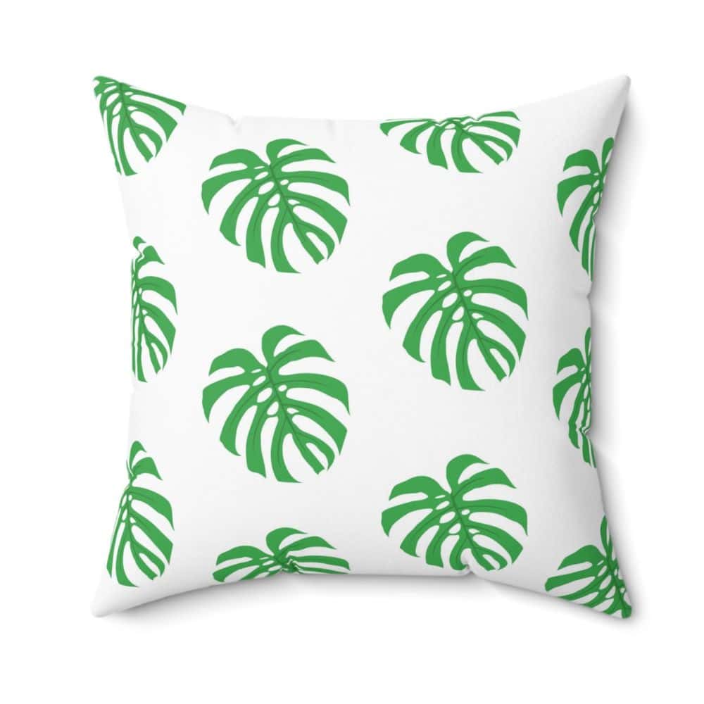 Monstera Bliss Square Pillow Plant House & Garden Shop