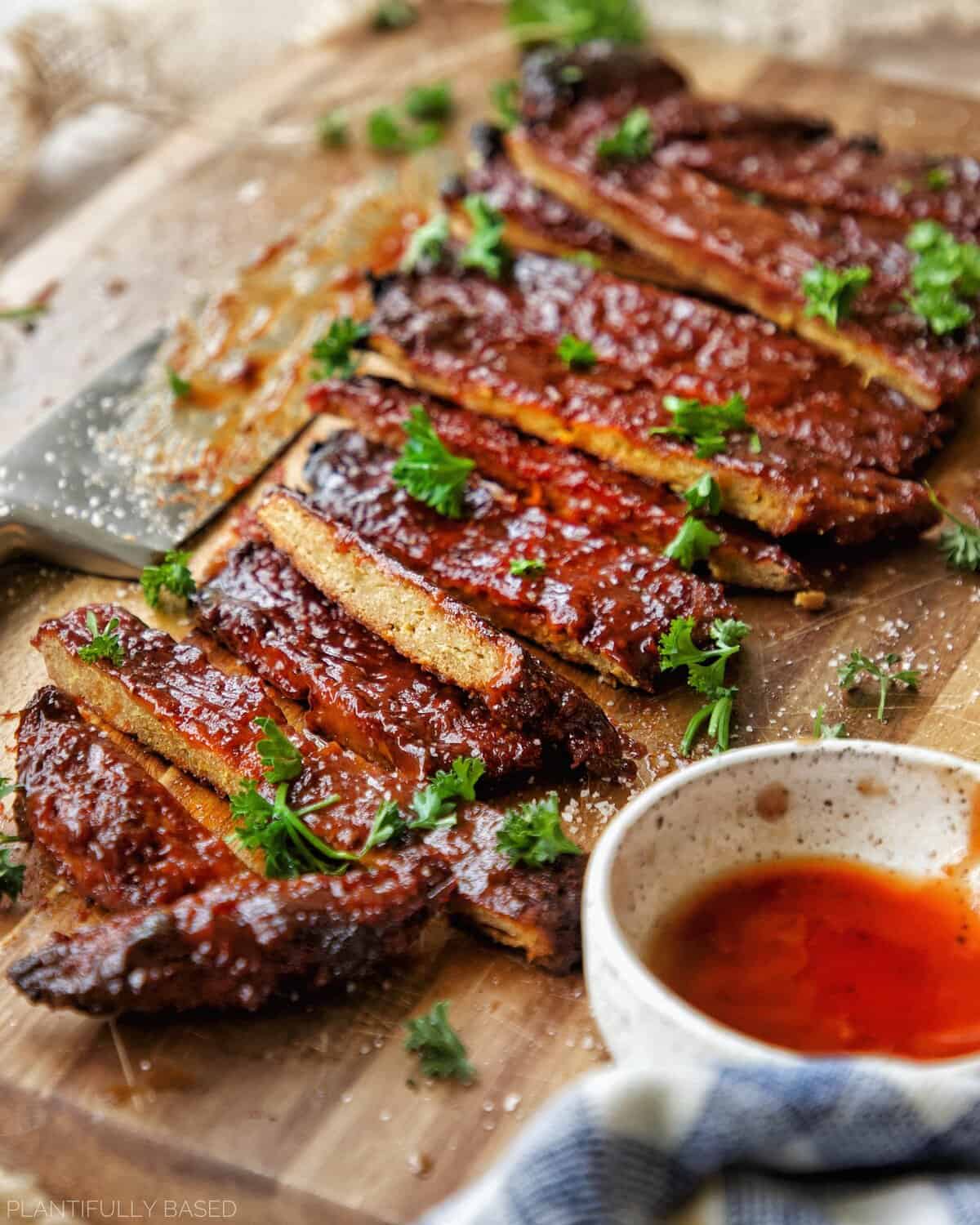 Vegan Barbecue Ribs Plantifully Based