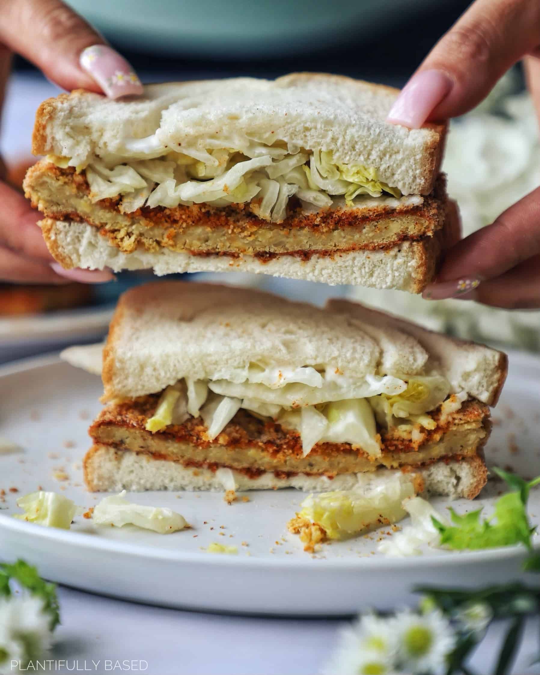 Easy Vegan Chicken Cutlet Sandwich Plantifully Based