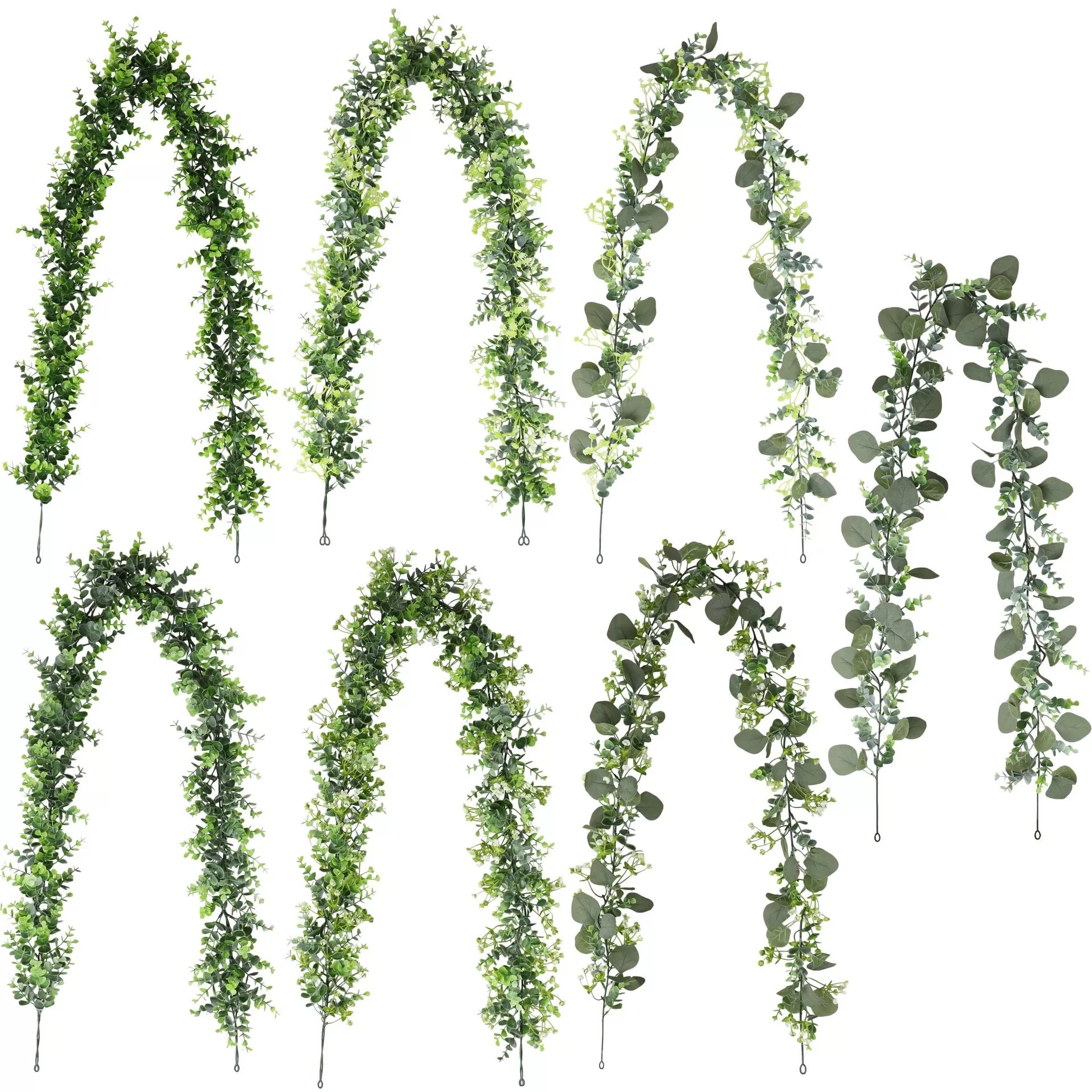 artificial eucalyptus garland wholesale