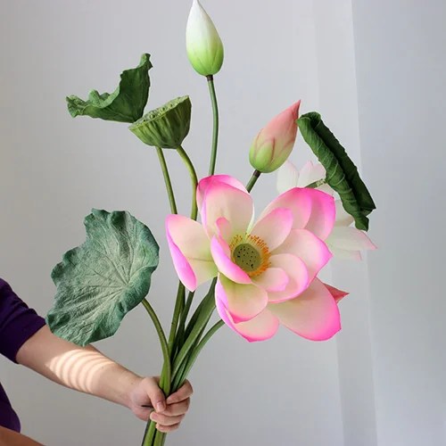 Artificial Lotus Flower Plantifya