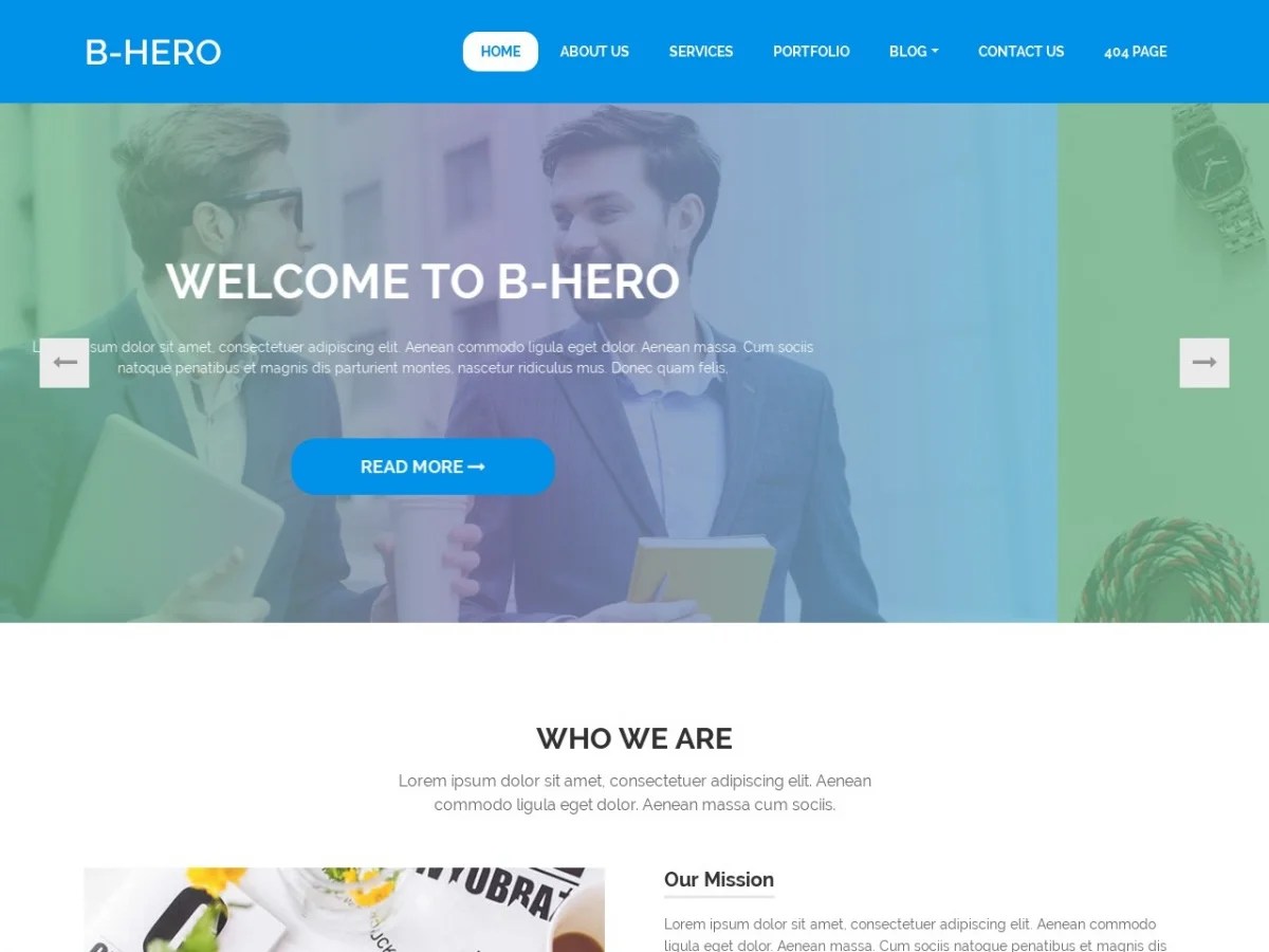 Plantillas HTML Gratis para Descargar B Hero Plantillas HTML Gratuitas