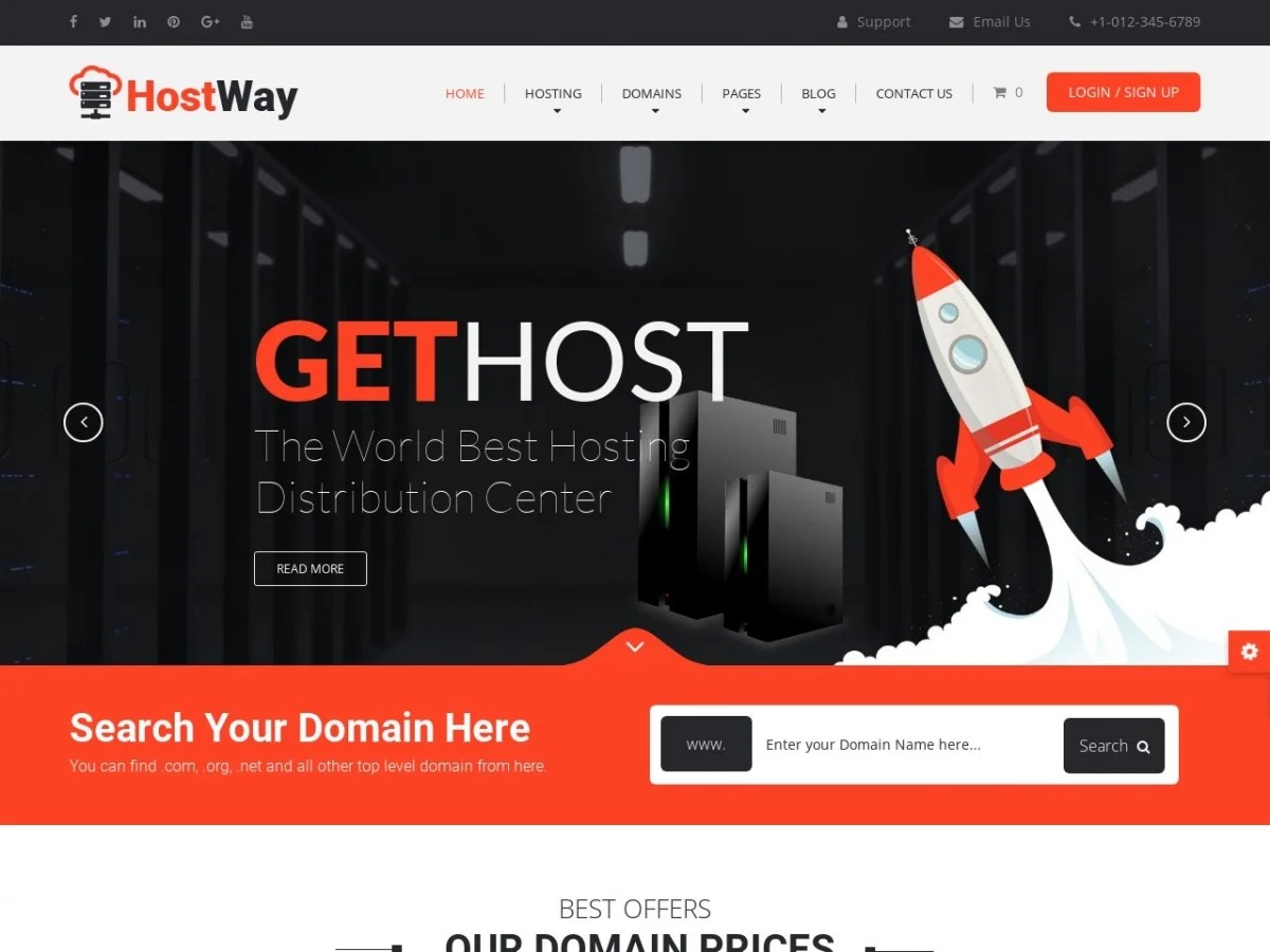 Plantilla Web Simple HostWay Plantillas HTML Gratuitas