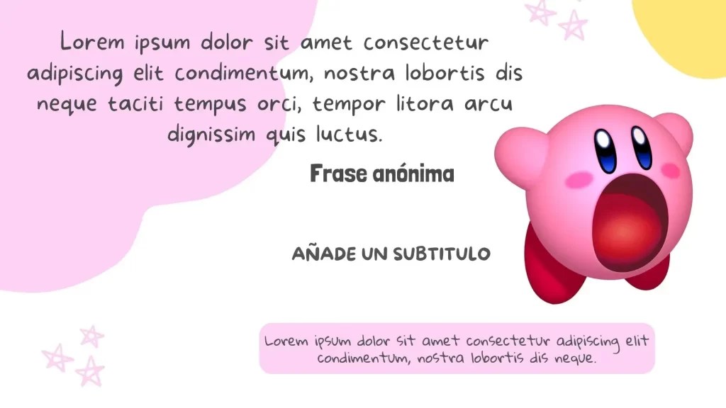 Plantilla PowerPoint de Kirby Temas PPT y Google Slides