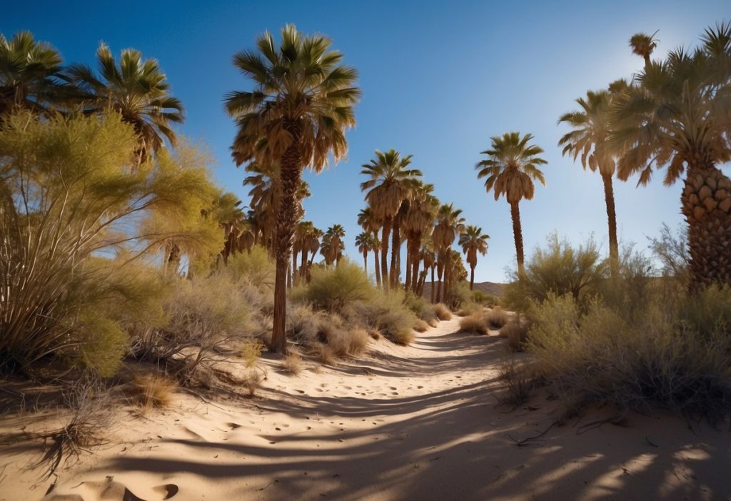Palm Trees in New Mexico An Sight in the Desert