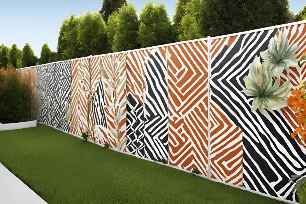 Paint Your Fence with Patterns for Backyard