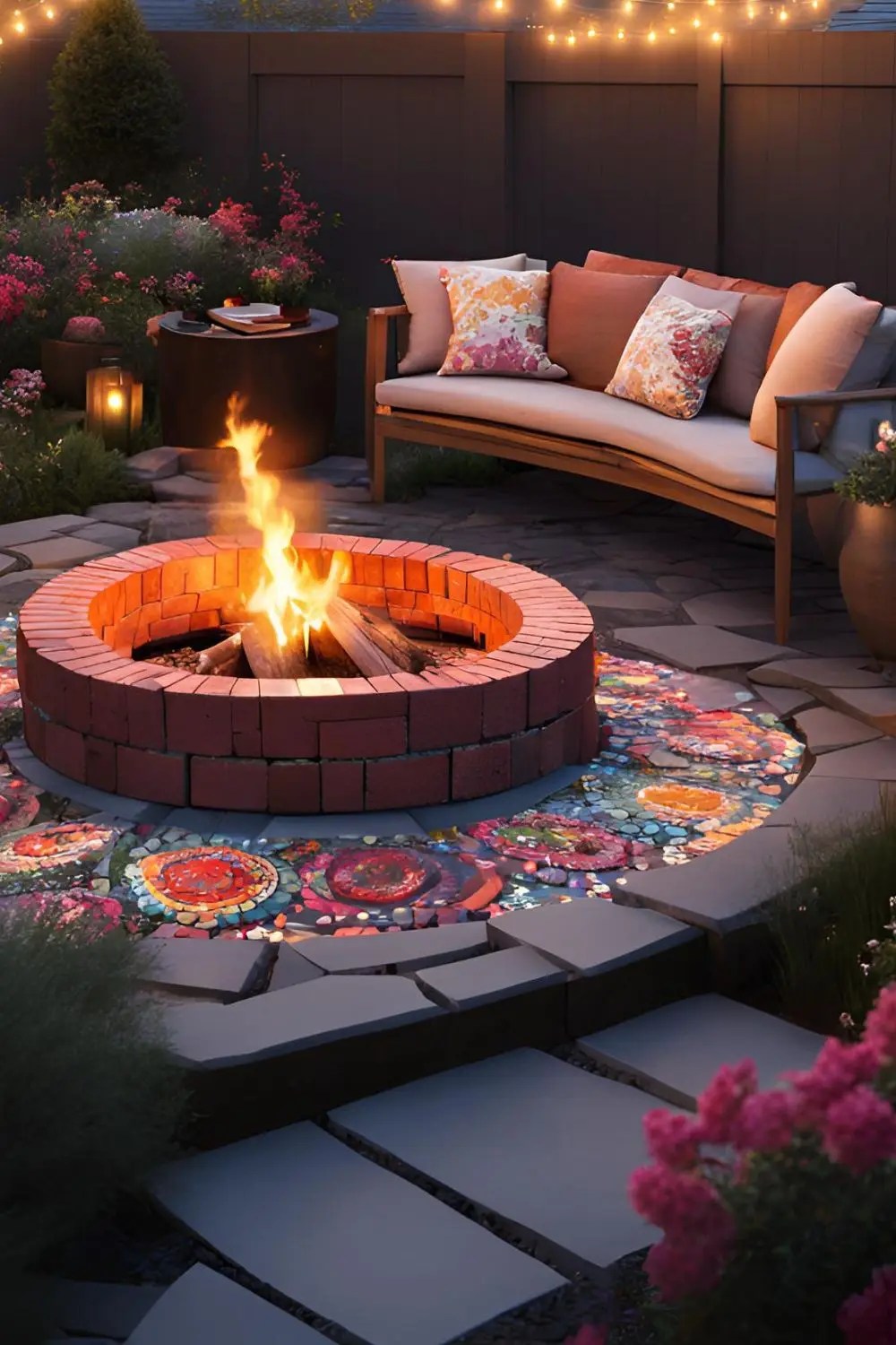 DIY Brick Firepit