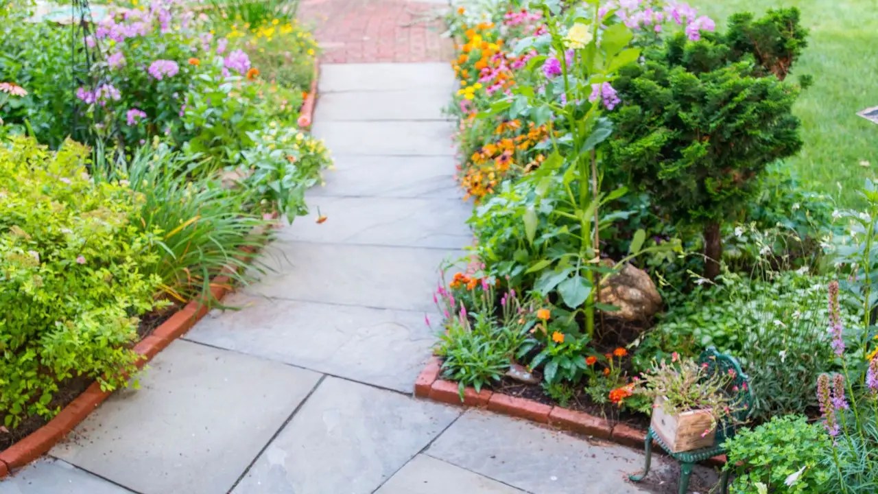 Pathway Flower Beds