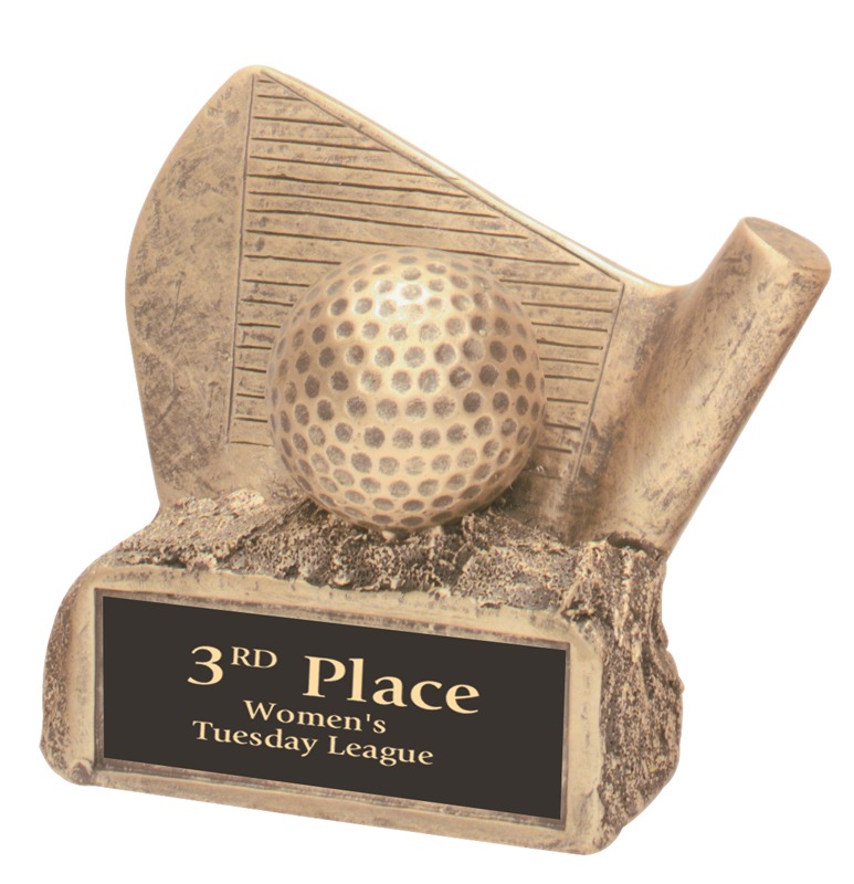 RESIN 3.5″ GOLF BALL/BASE