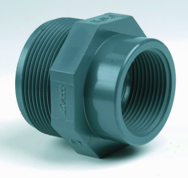 1" x½" PVC REDUCING PIECE MALE/FEMALE BSP Pipework System Supply and