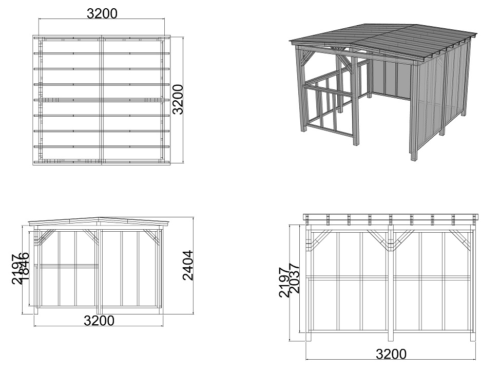Recycled Plastic Smoking Shelter Plastecowood