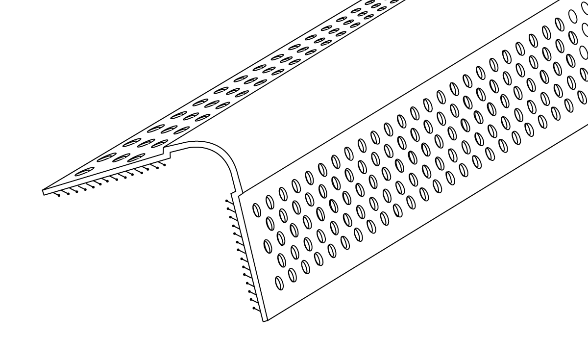 10mm Bullnose 90º External Corner Bead TrimTex PlasterArt