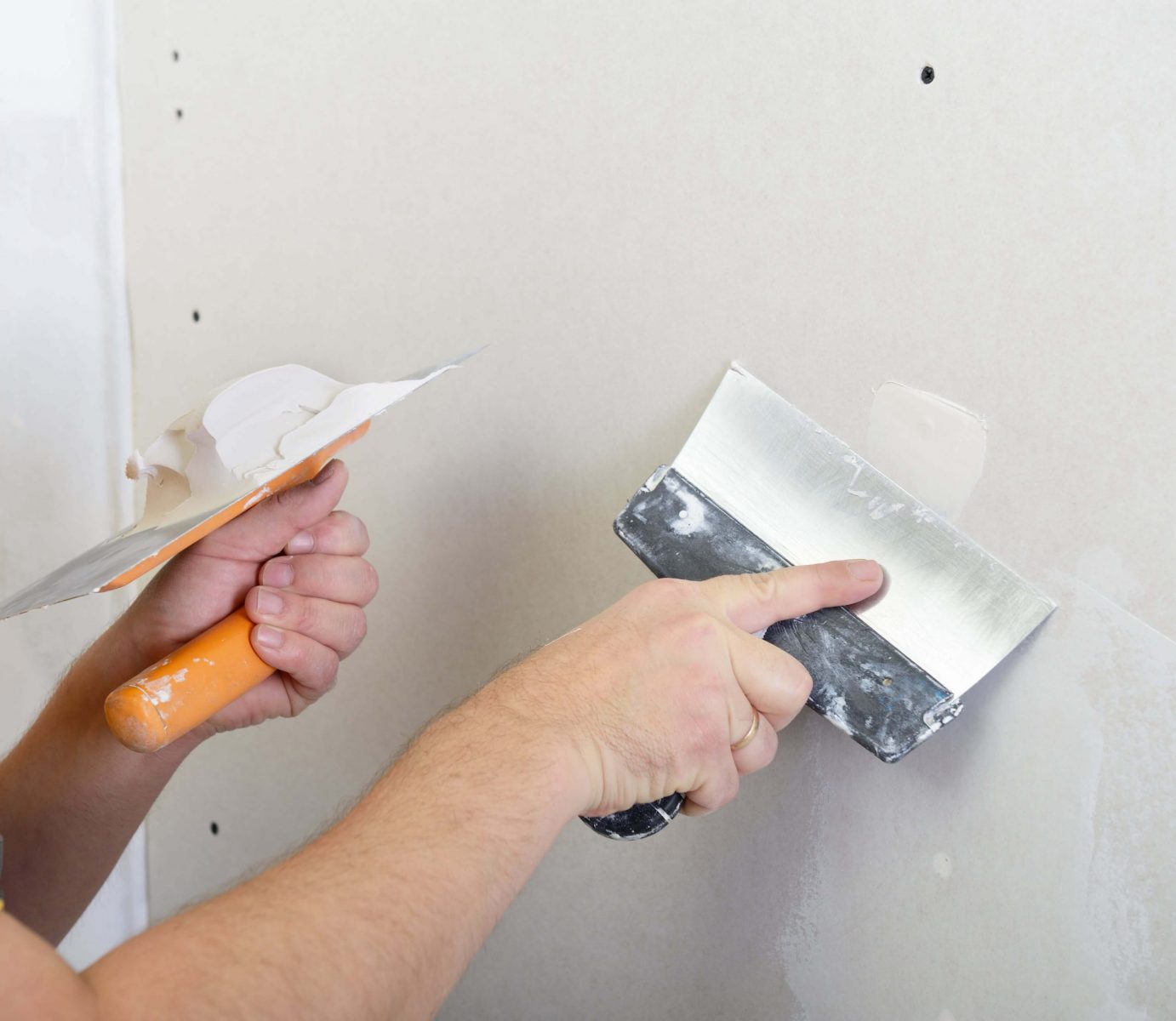 How To Patch A Small Hole In Sheetrock How To Patch Drywall The Home
