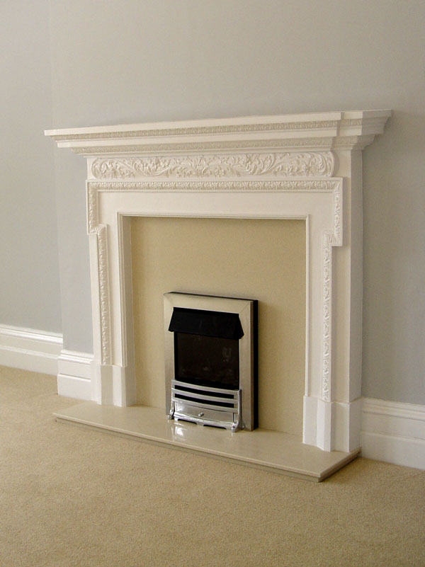 Large Buckingham Plaster Fire Surround Plaster Mouldings UK