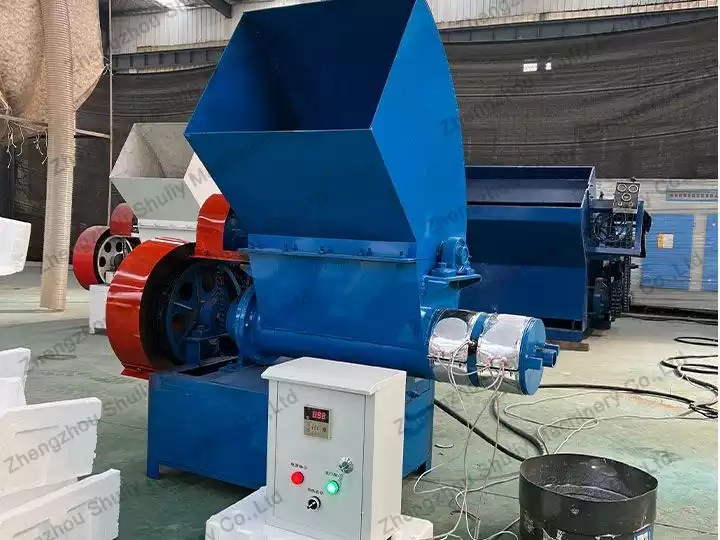 EPS Foam Melting Machine Plastic Foam Crushing Melting Machine