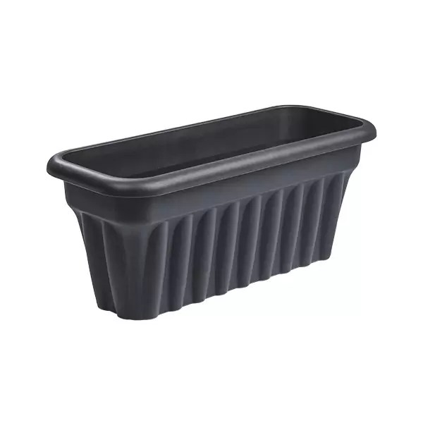 60cm Plant Trough in Terracotta/Graphite Plastic Storage Boxes