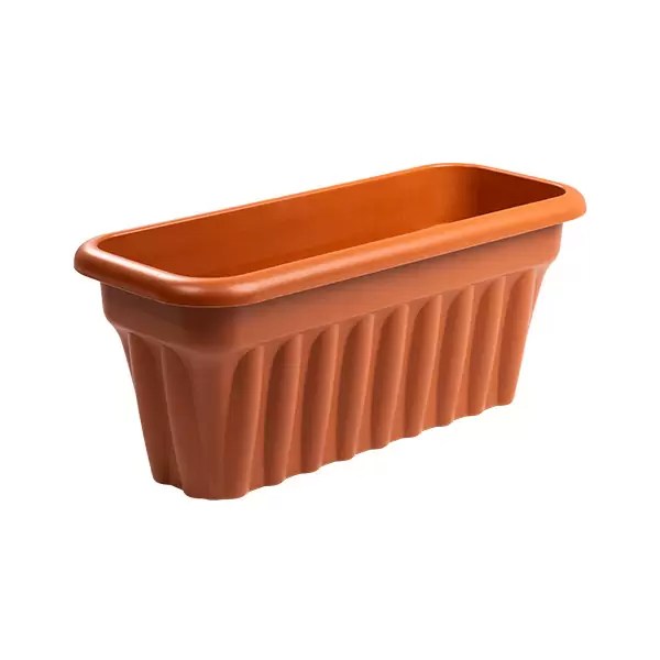60cm Plant Trough in Terracotta/Graphite Plastic Storage Boxes