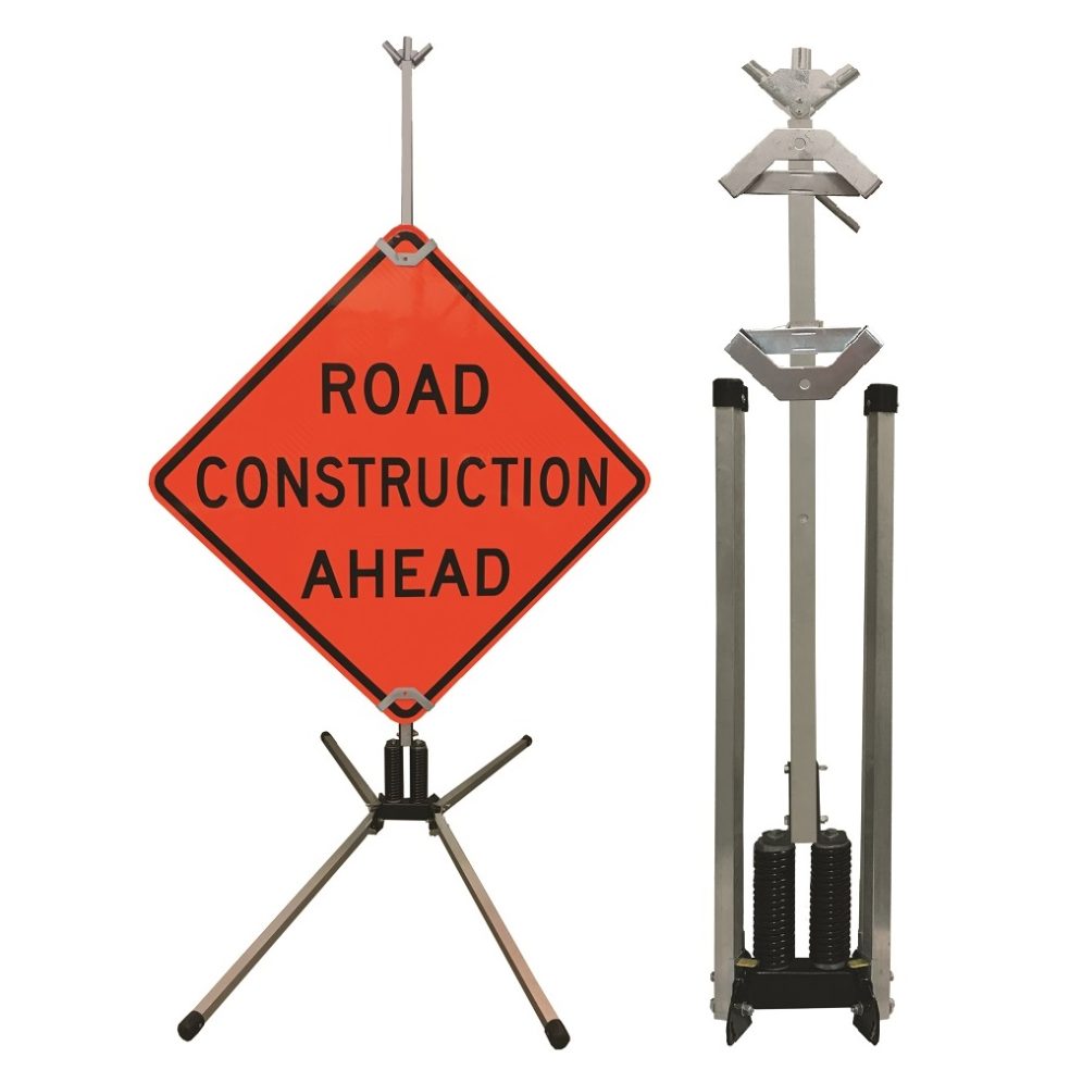 Heavy Duty Double Spring Sign Stand for Rigid Signs