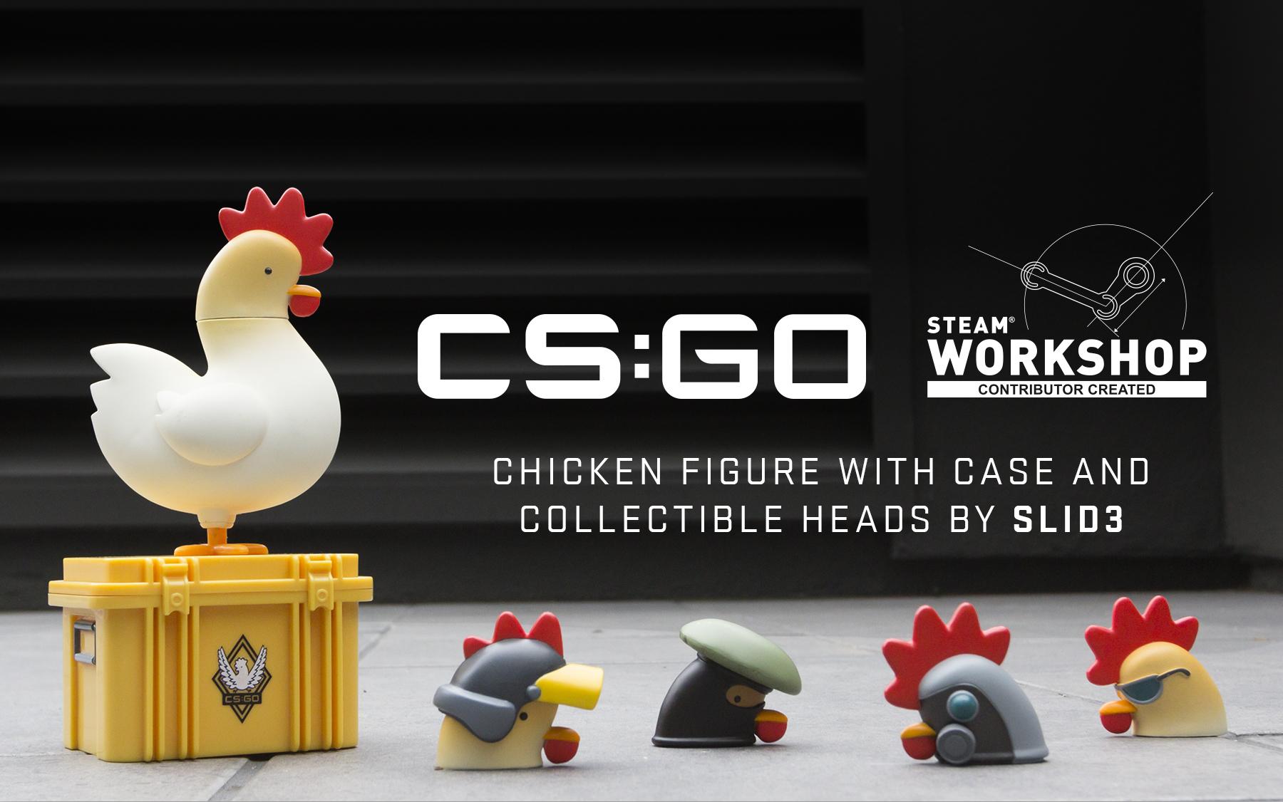 CSGO Chicken Figure and Collectible Heads Plastic and Plush