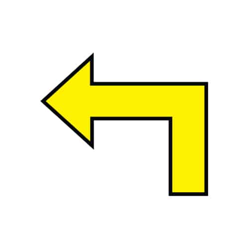 Covid 19 Floor Sticker “Arrow” Plastic Craft