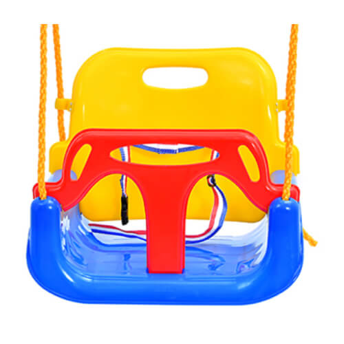 3IN1 Outdoor High Back Toddler Baby Swing Set Plastic Depot