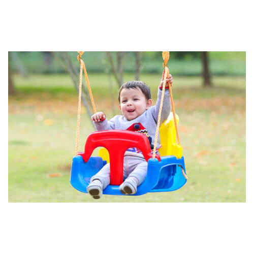 3IN1 Outdoor High Back Toddler Baby Swing Set Plastic Depot