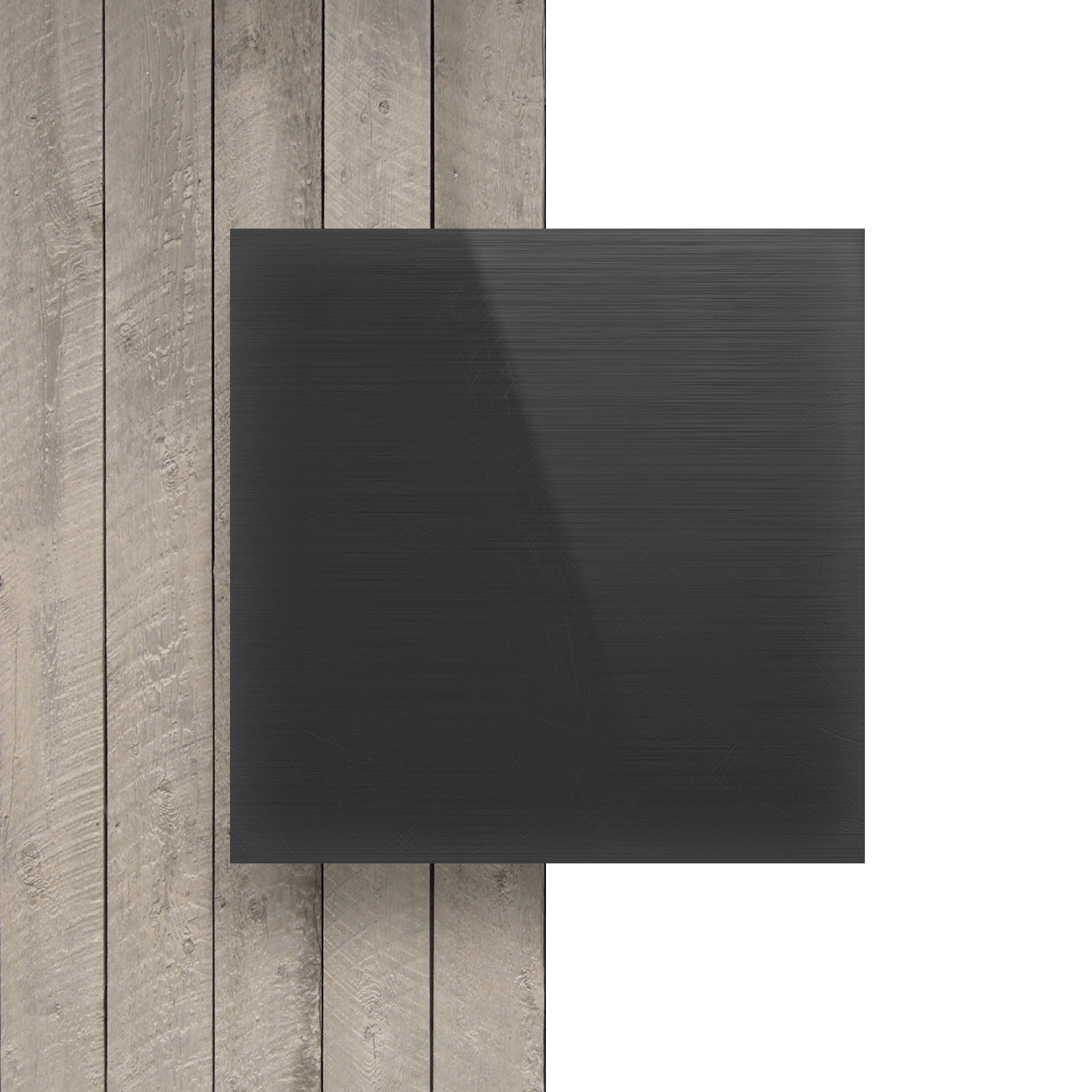 Solid PVC sheet 8mm dark grey