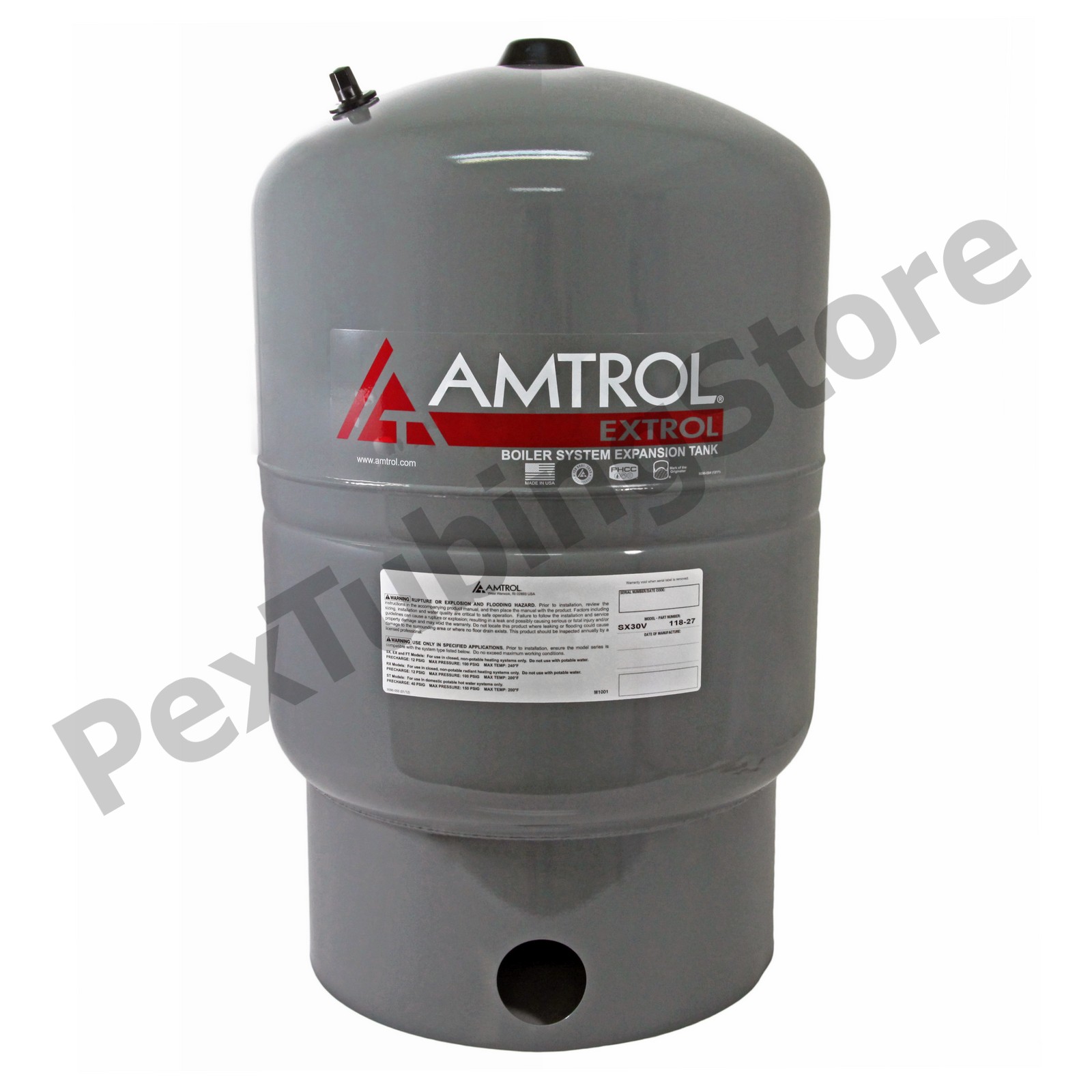 Amtrol Extrol SX 30V 118 27 Boiler Expansion Tank 14 0 Gal Volume