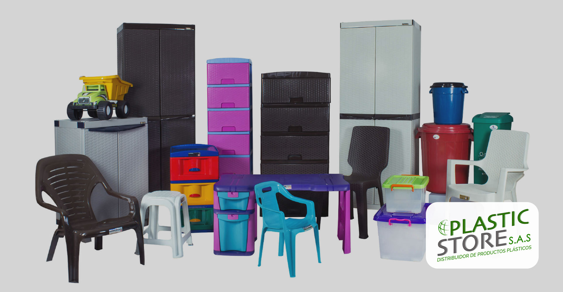Productos plásticos, puntos ecológicos, gavetas Plastic Store