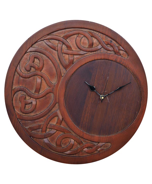 Hand Carved Wall Clock Platear