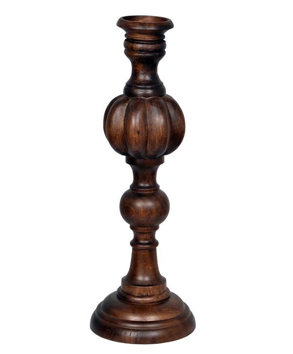 Carved Candle Stand Platear