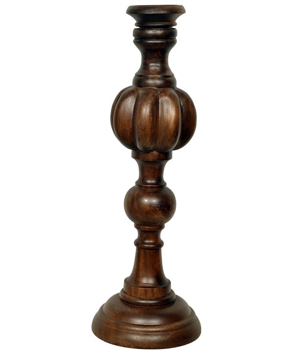 Carved Candle Stand Platear